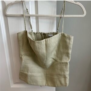 Ref Green Overland Linen Top
